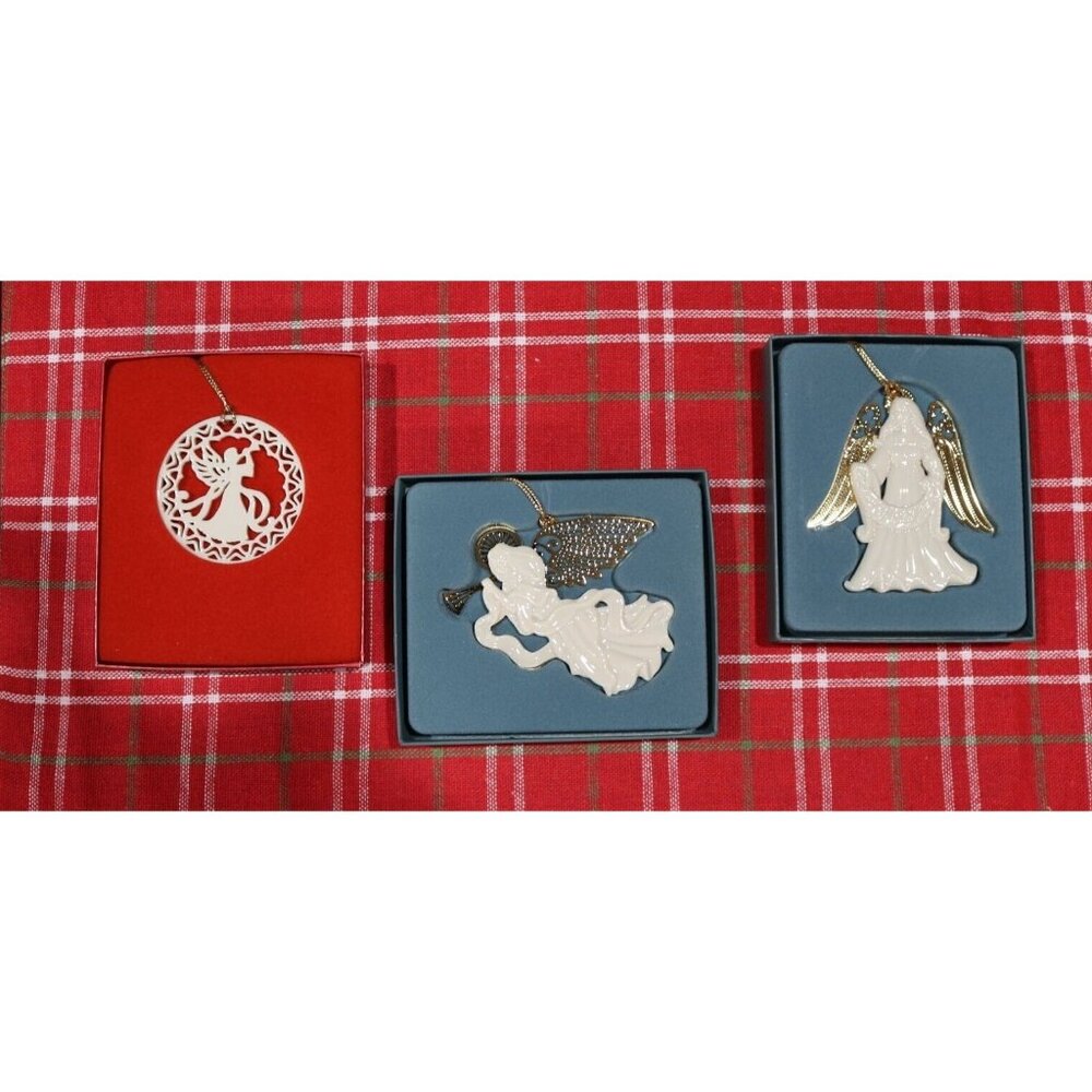 Vintage Lenox Ornaments Three Gorgeous New In Box - Picture 3 of 9